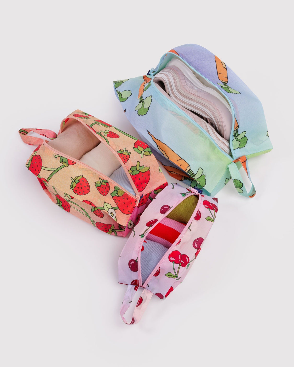 3D Zip Set - Carrots & Berries - Easy Zip Organizer