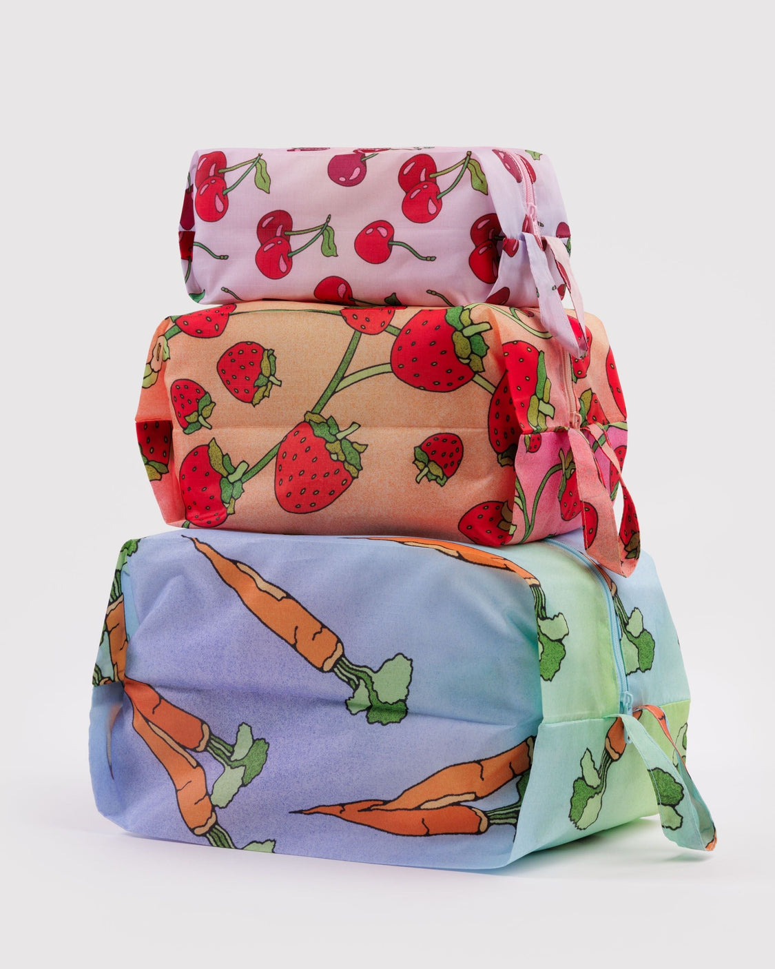 3D Zip Set - Carrots & Berries - Clean Utility Set