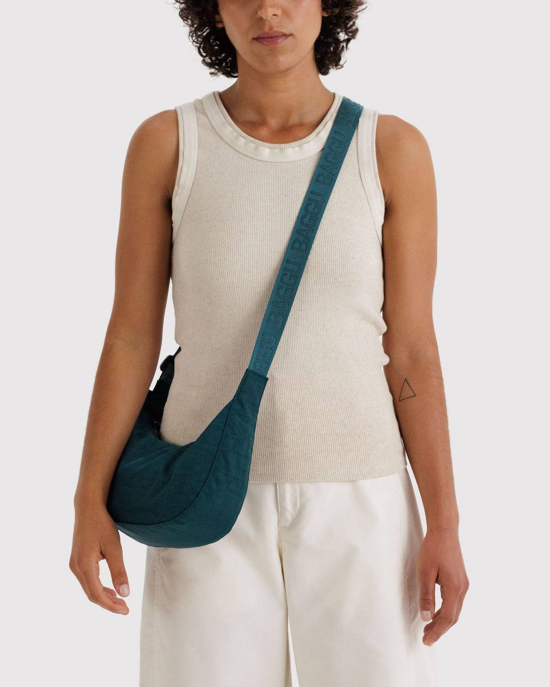 Small Nylon Crescent Bag - Deep Sea - Classic Market Carry