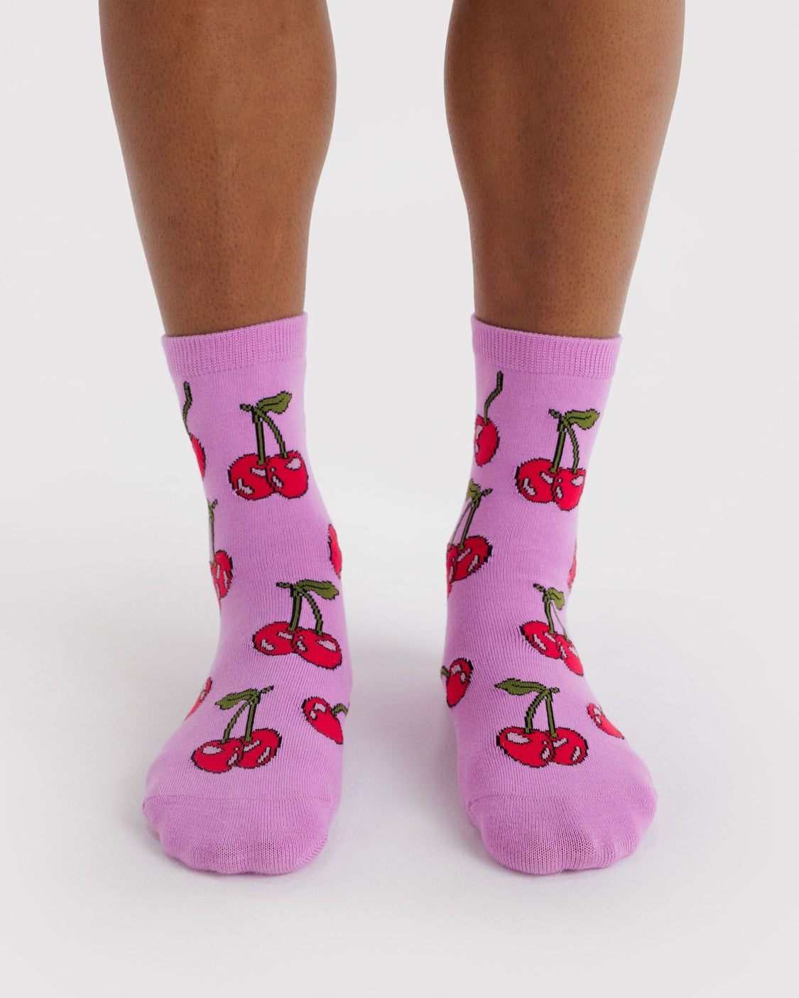 Crew Sock - Cherries - Simple Home Comfort