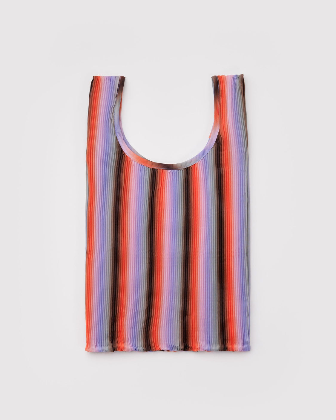 Pleated Baggu - Gradient Stripe Poppy & Lilac - Lite Everyday Load