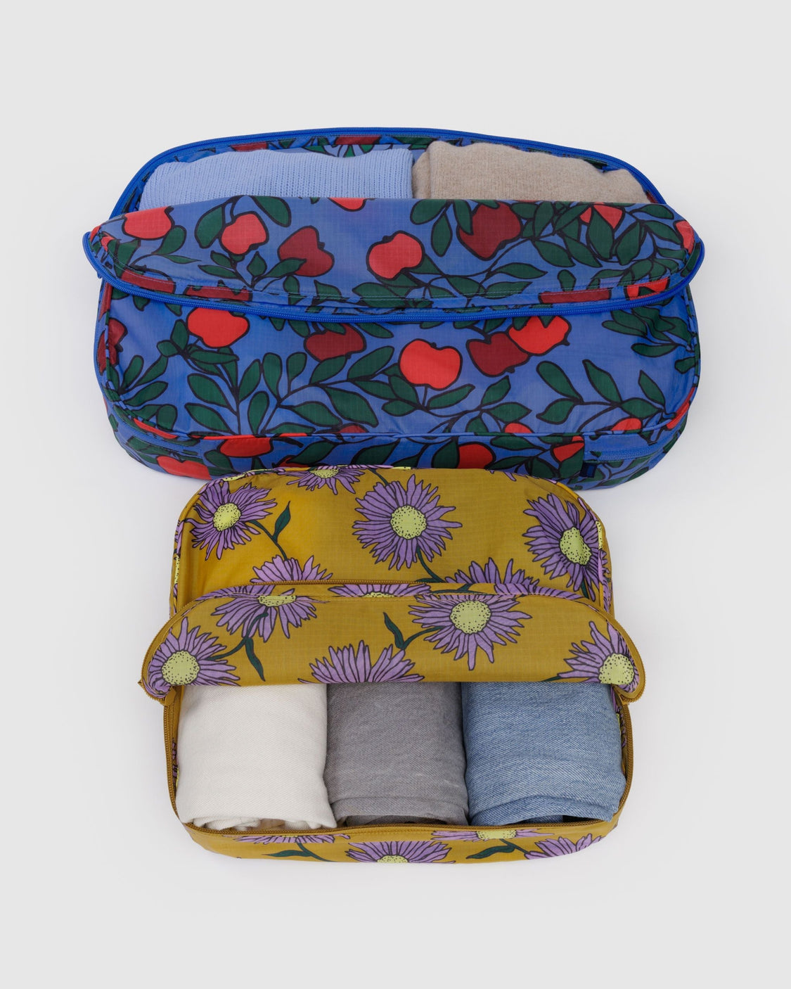 Large Packing Cube Set - Night Orchard - Clean Packing Organizer